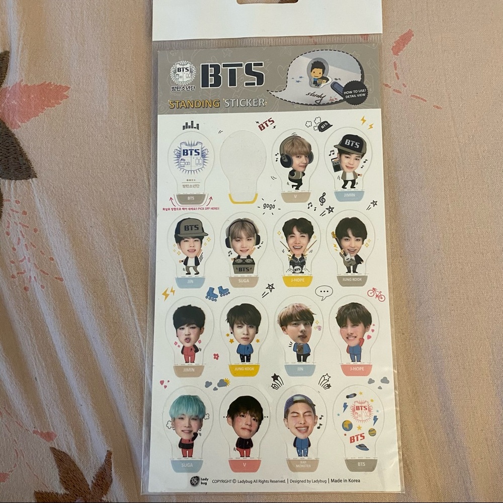 bts stickers 3D